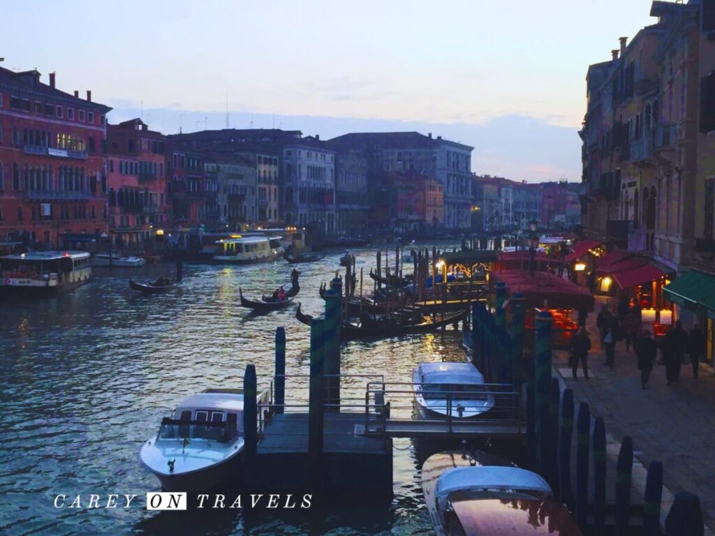 Venice's canals in winter