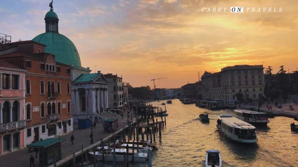 Sunset over Venice