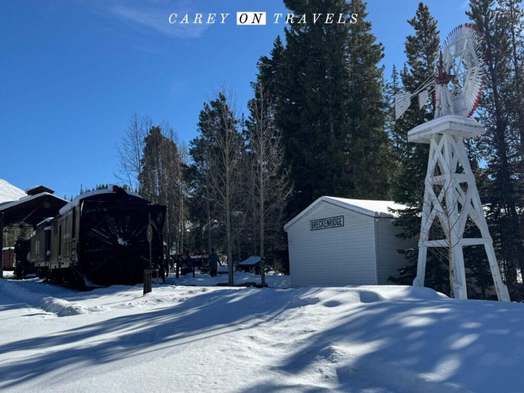 Breckenridge Railway Park next to the ice rink