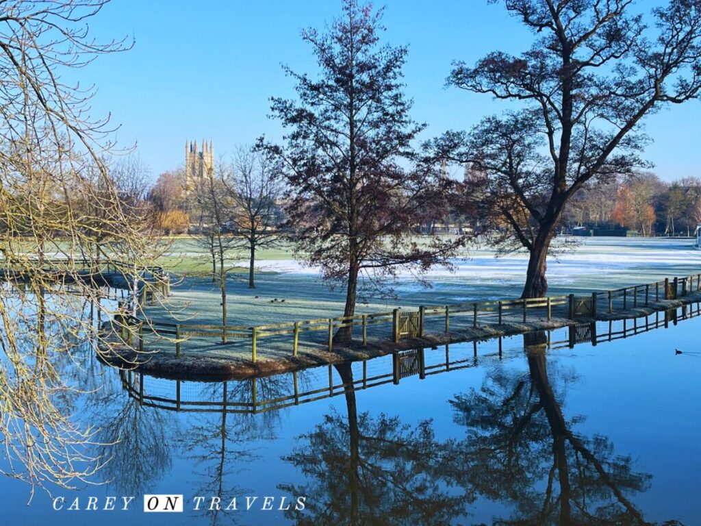 Oxford Christ Church Meadow in winter