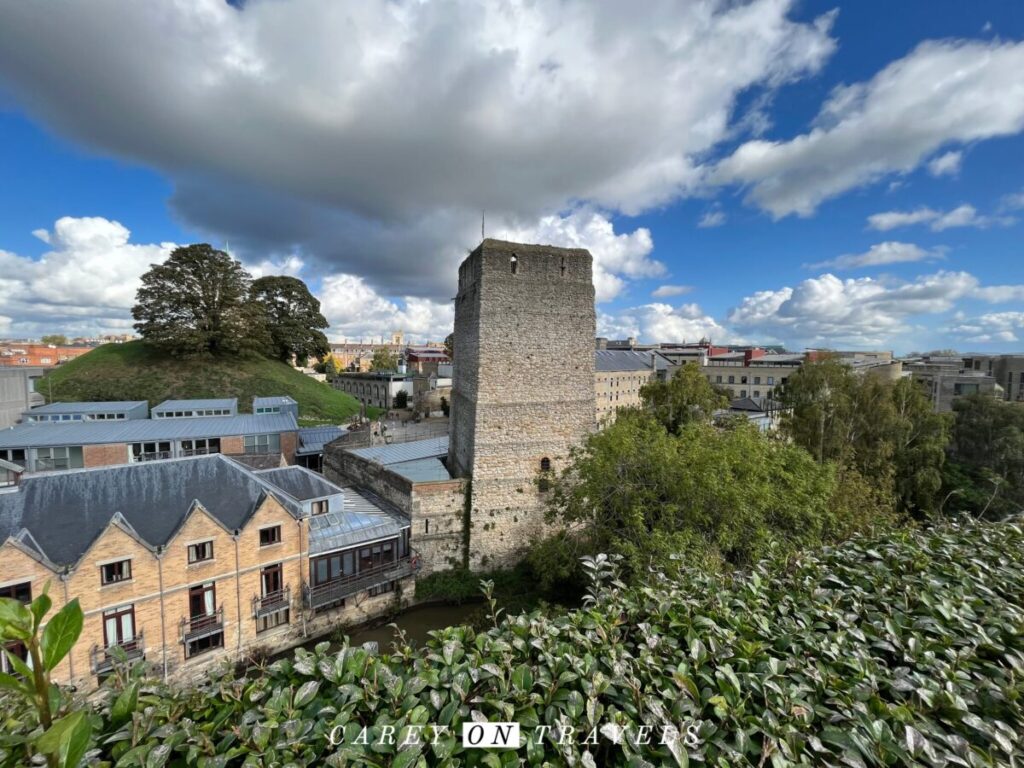 View Towards Oxford Castle from the Courtyard Marriott's rooftop terrace