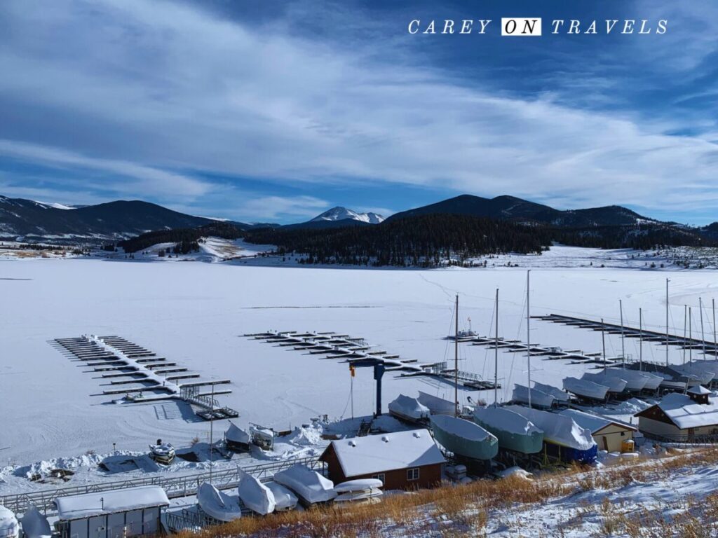 Lake Dillon Marina in Winter