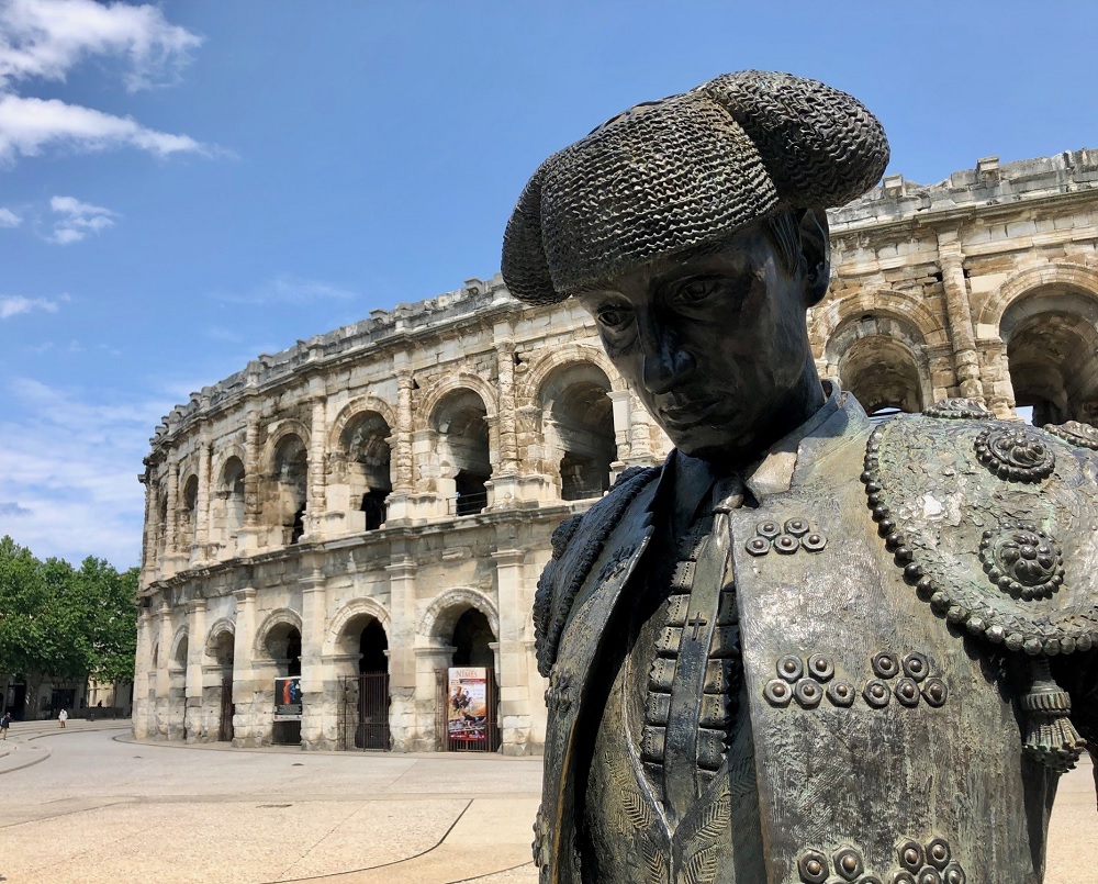 Roman Amphitheater in Nîmes, France, photo credit Lisa Garrett of Waves and Cobblestones