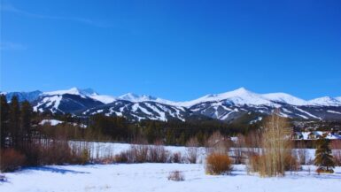 View over Breckenridge from the Ice Arena