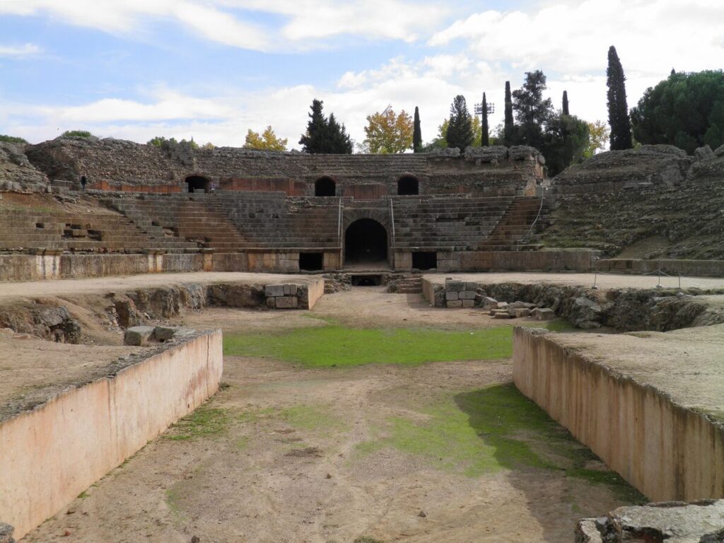 Amphitheater, Augusta Emerita in Mérida, photo credit Carole Raddato on Flickr