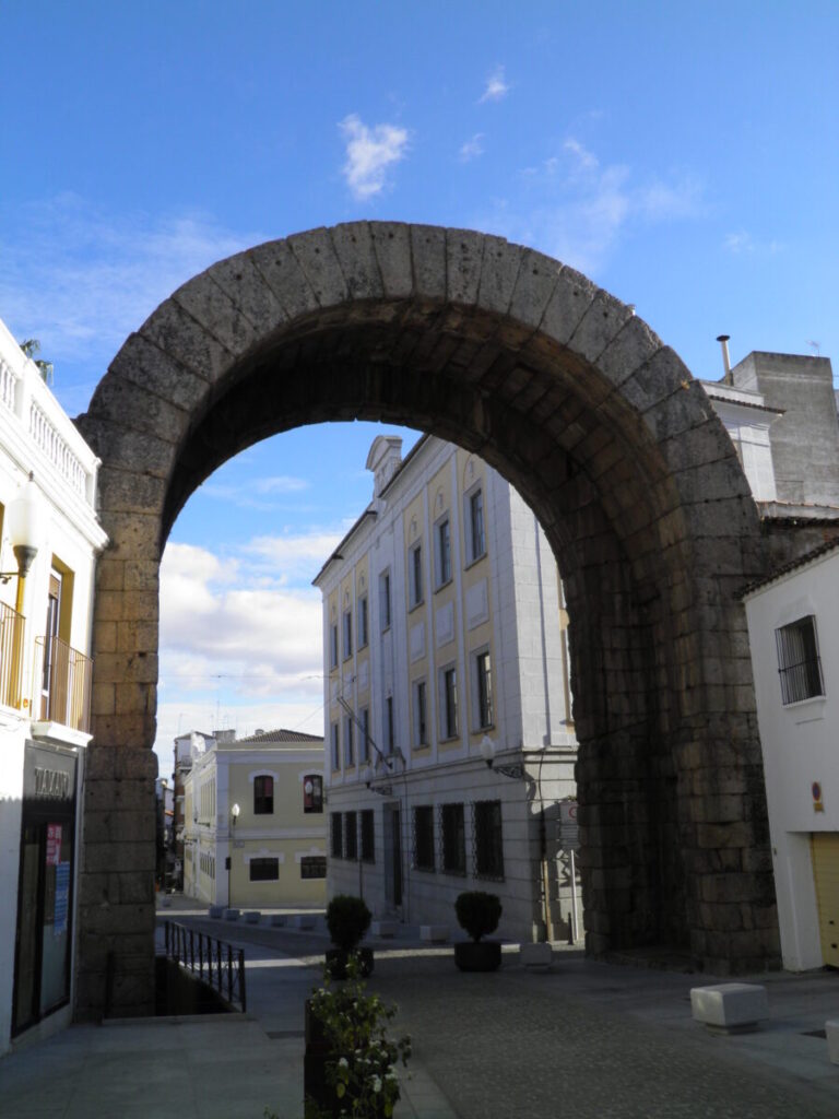 Arch of Trajan Mérida, photo credit Carole Raddato on Flickr