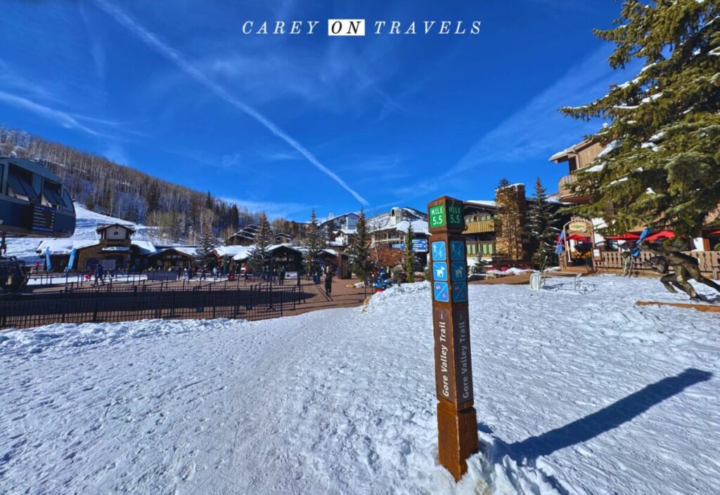 Gore Valley Trail in Vail in Winter