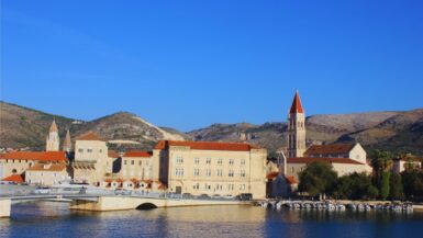 View of Trogir Croatia from Čiovo Island