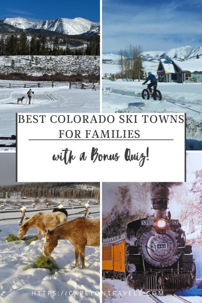 Best Colorado Ski Towns for Families pin1