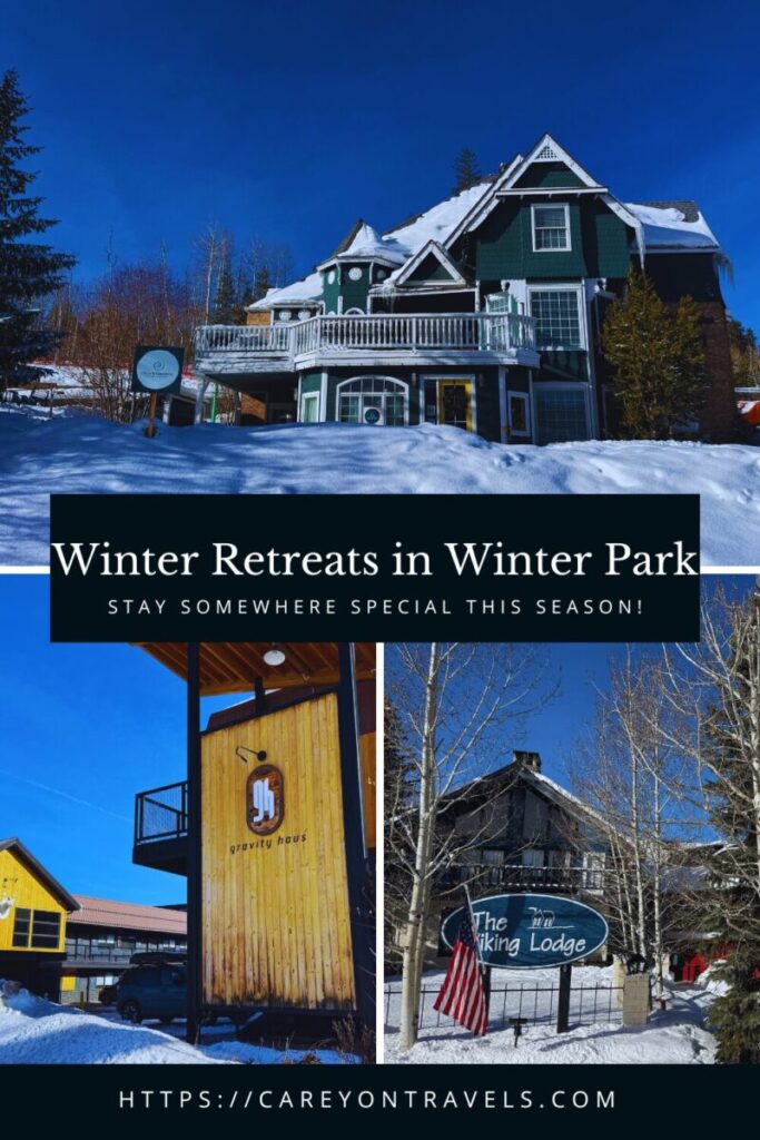 Unique places to stay in Winter Park Colorado pin3