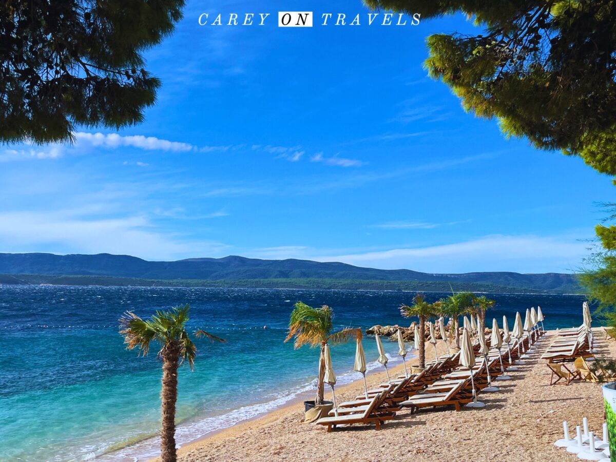 Windy Day at Beach Ruža in Bol, Brač, Croatia