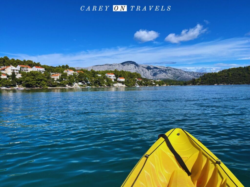 Kayaking in Lombarda, Korčula, Croatia