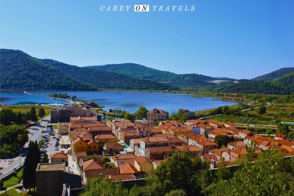 Town of Ston Croatia taken from the wall