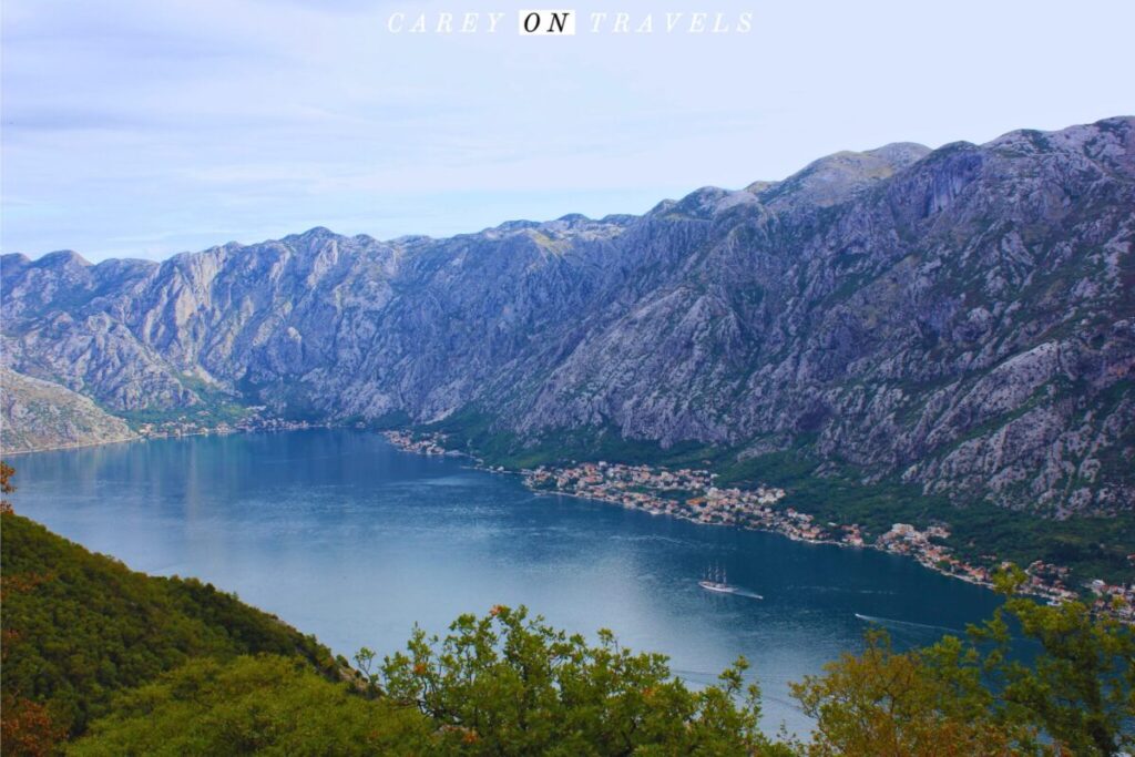 View from the VRMAC Ridge Trail Kotor