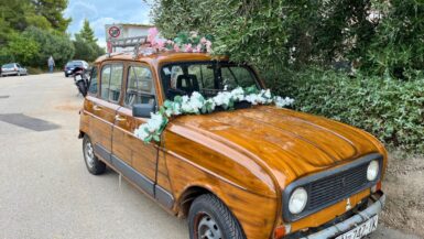 Decorated car in Korcula, Croatia