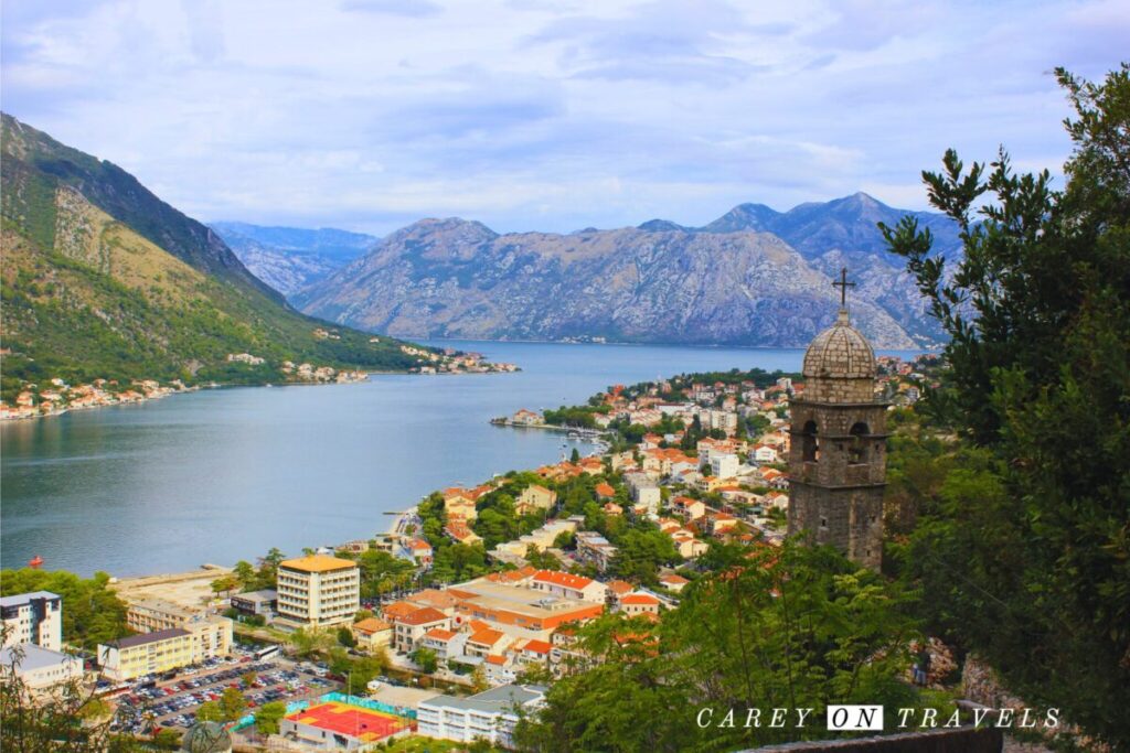 View over Kotor Midway to the Fortress