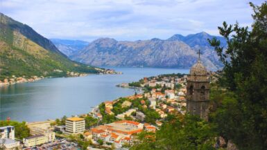 View over Kotor Midway to the Fortress