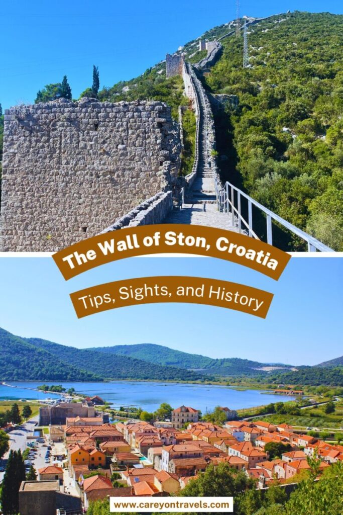 Wall of Ston Croatia pin3