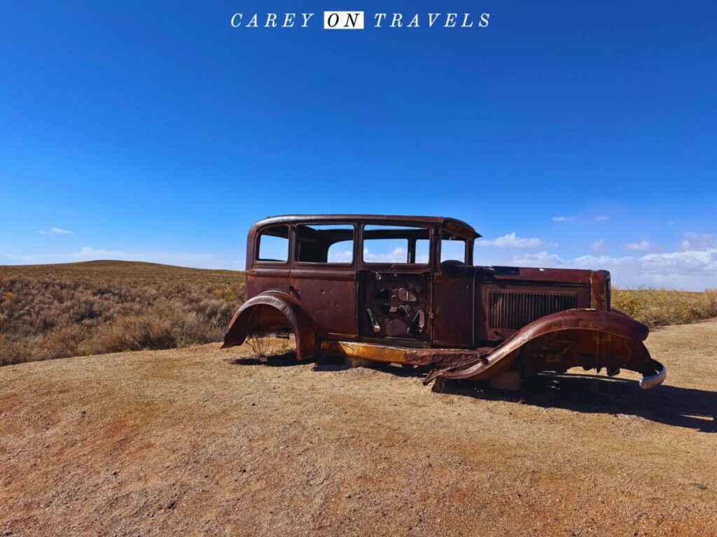 Rt 66 Studebaker in Petrified Forest National Park