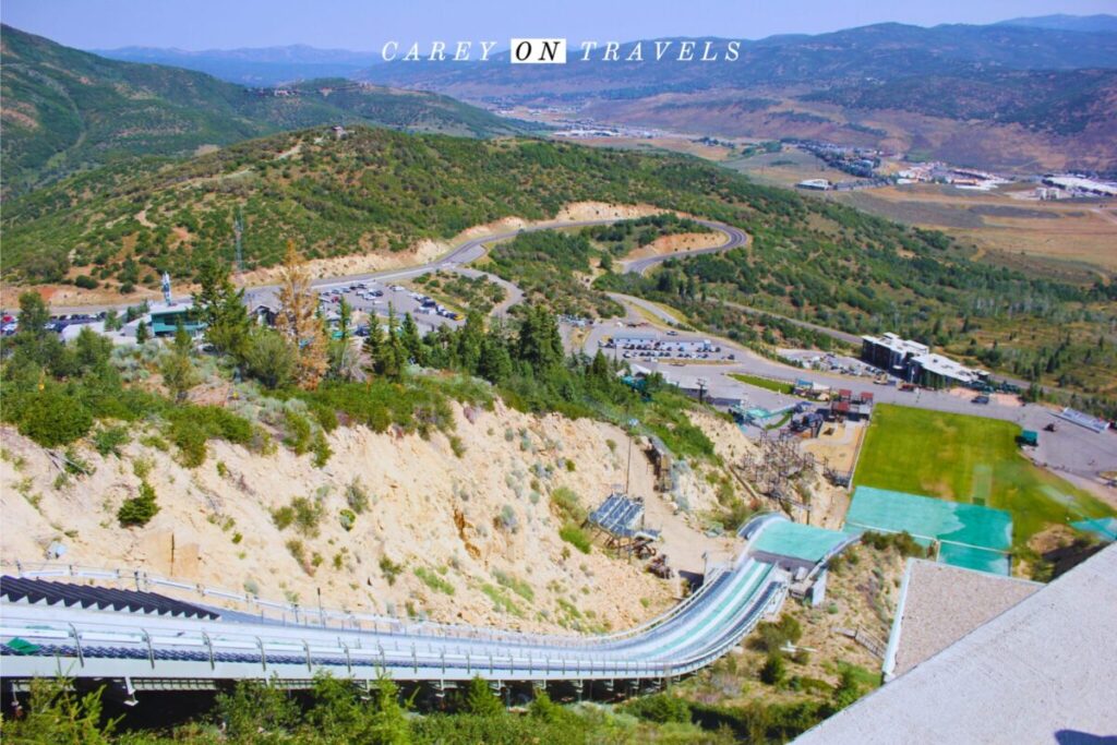 View from the Utah Olympic Park ski jump