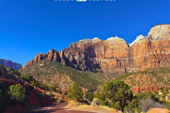 Zion-Mount Carmel Highway in winter