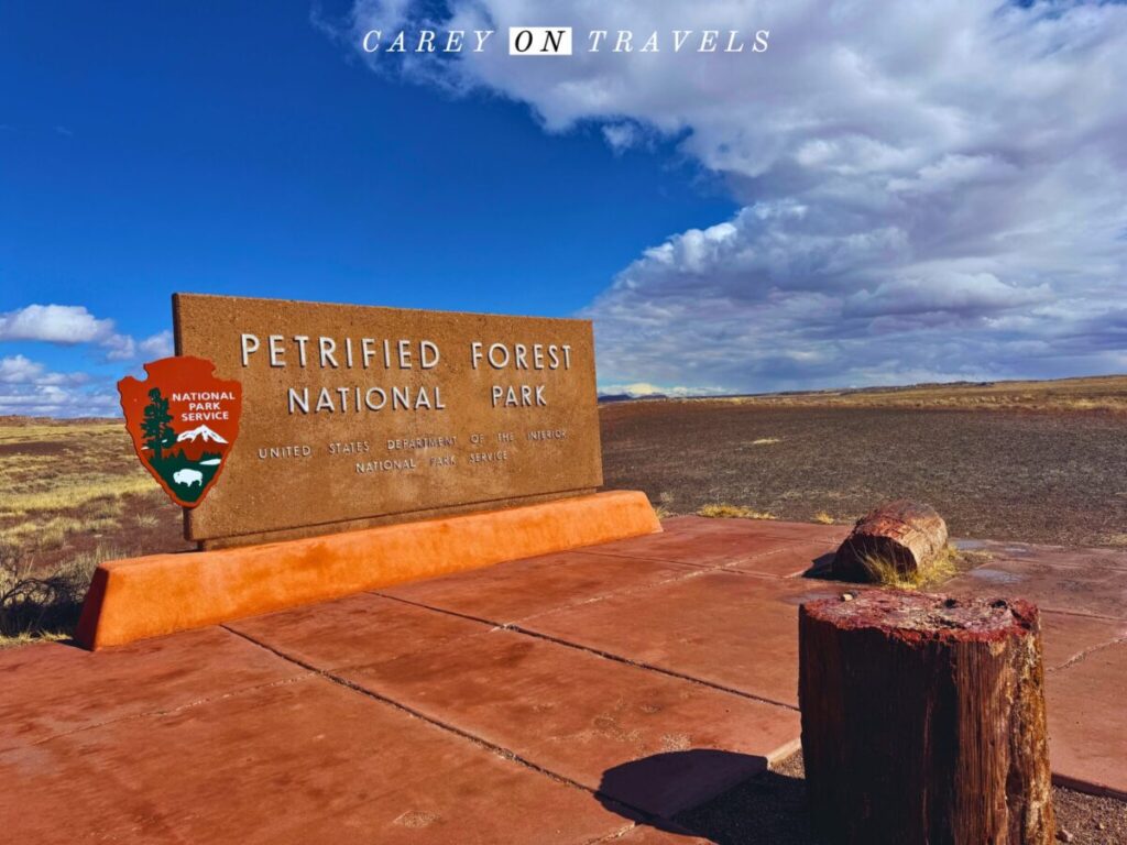 Petrified Forest National Park Sign South Entrance