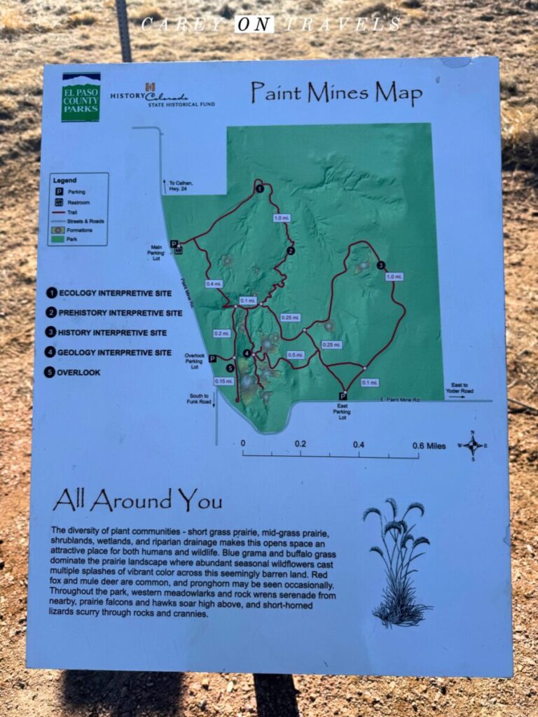 Paint Mines Interpretive Trail Map