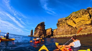 Kayaking to Islet Vila Franca