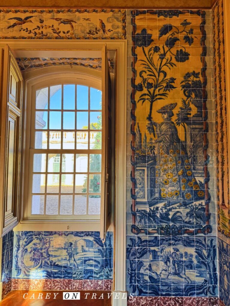 Queluz Palace Azulejos Corridor