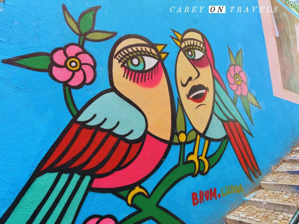 Street Art on the Caracol da Graça, Lisbon