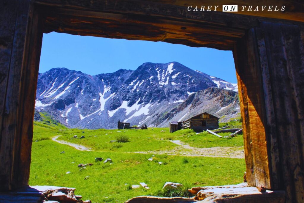 View from One of the Old Mining Cabins off the Mayflower Gulch Trail Leadville
