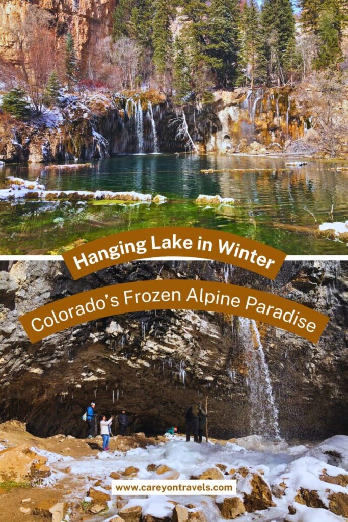 Hanging Lake in Winter pin1