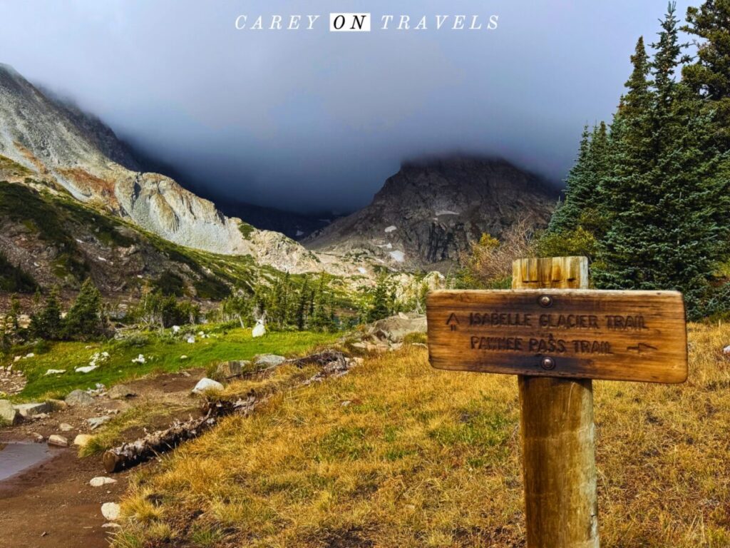 Wet trail near Lake Isabelle 