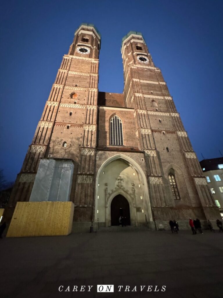 Munich Frauenkirche, on the Christmas Market Walking Route