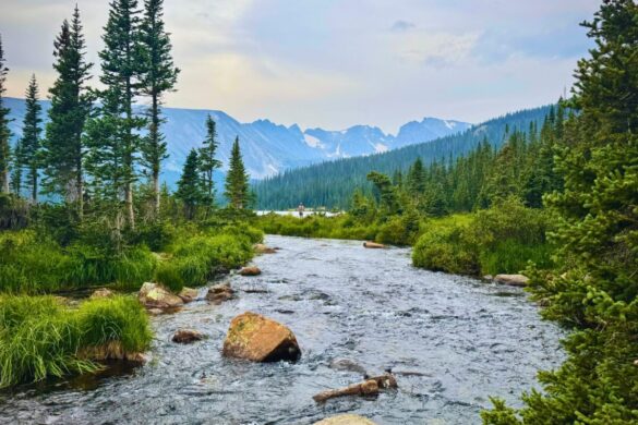Smoky Day at Long Lake at Brainard Lake Recreation Area