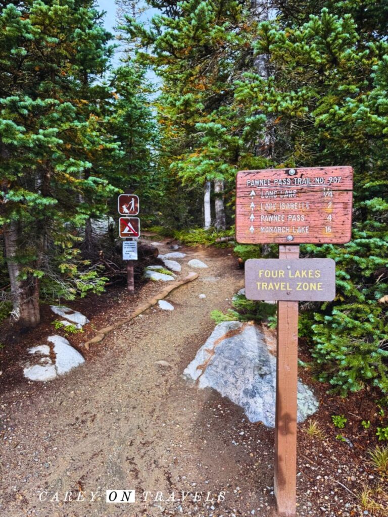 Long Lake Trailhead near Brainard Lake