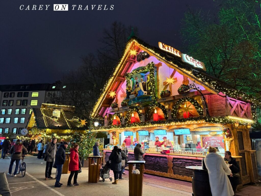 Munich Weihnachtsmarkt Crepe Stand