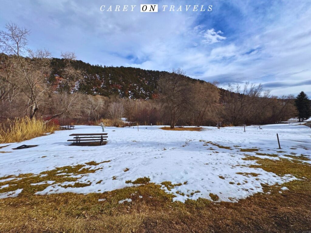 Rifle Falls State Park picnic area