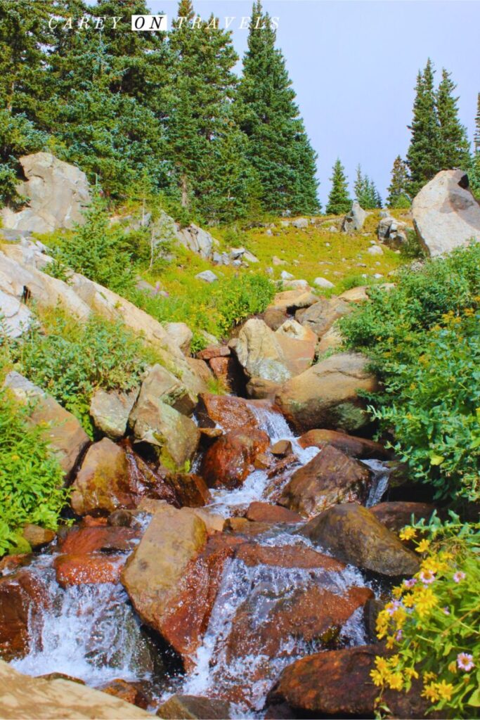 Waterfall on Pawnee Pass near Brainard Lake