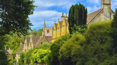 Castle Combe Cotswolds near Bath England