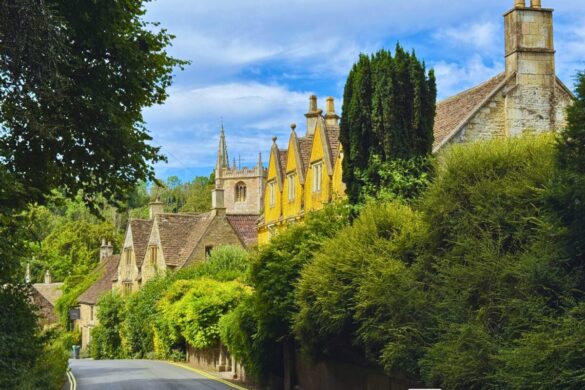 Castle Combe Cotswolds near Bath England