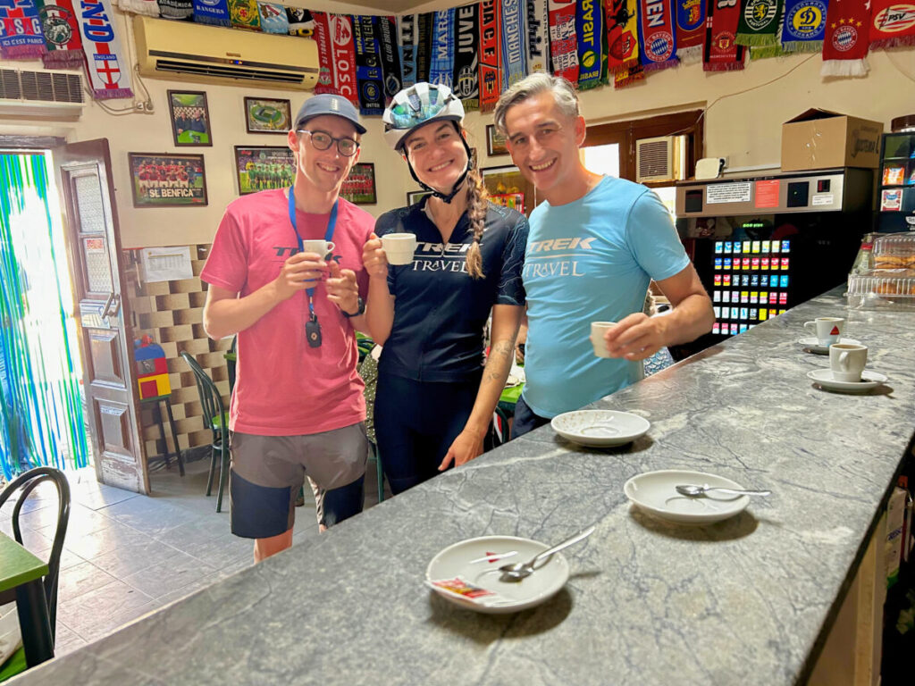 Our Fearless Leaders, Josh, Carolina, and Jorge, photo credit Trek Travel