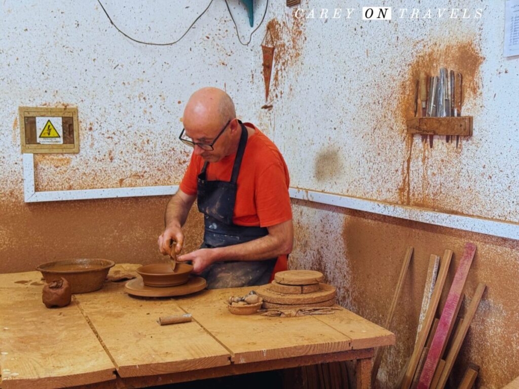 Handmade Pottery Demonstration in Redondo, Portugal