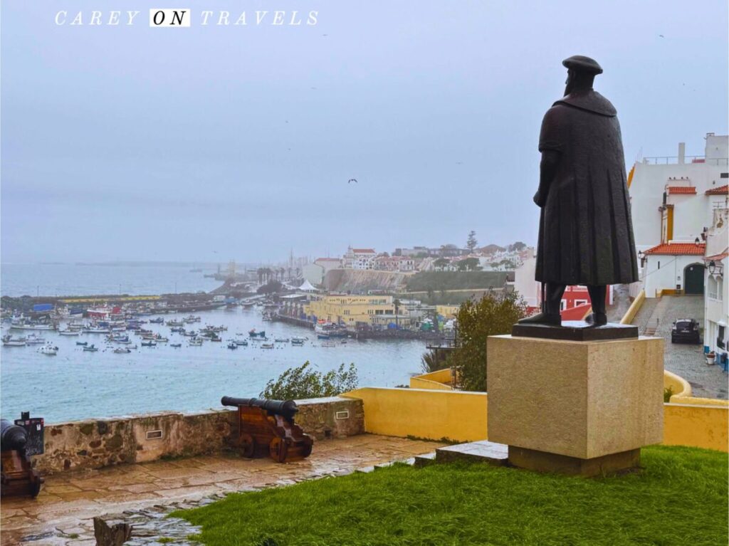 Vasco de Gama Statue Overlooking Sines, Portugal