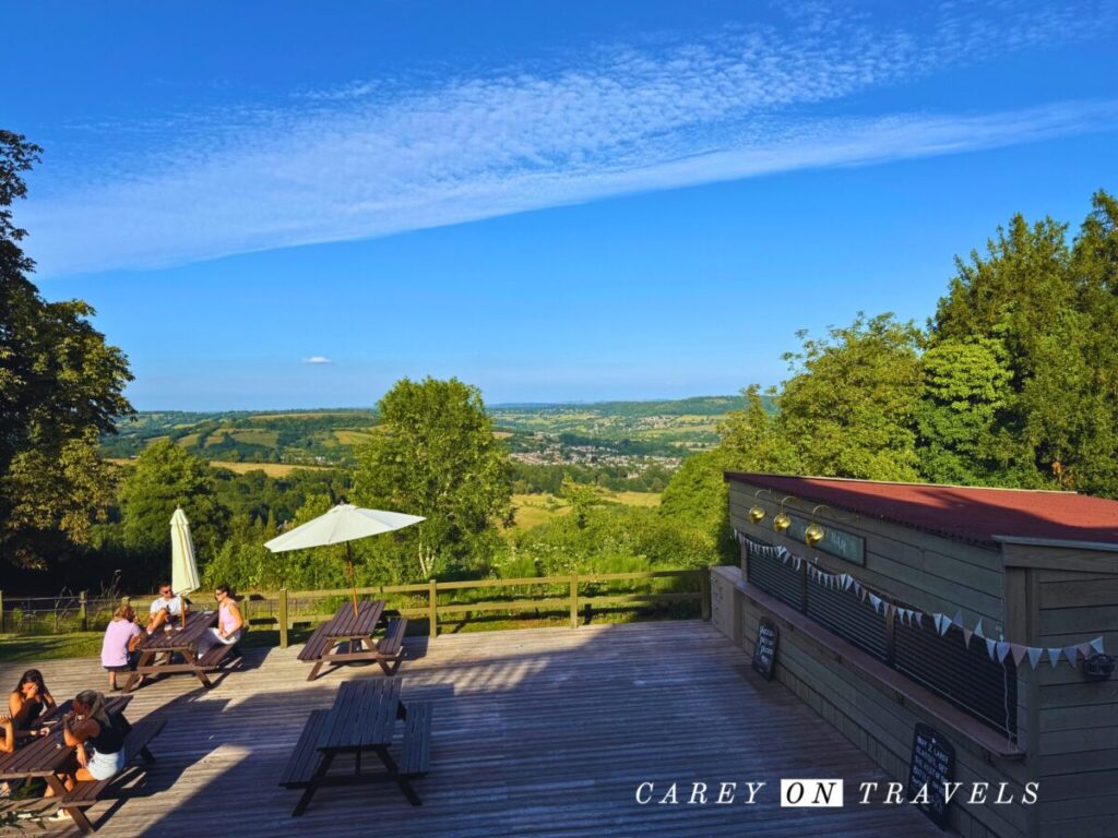 View from the Hare and Hounds in Bath