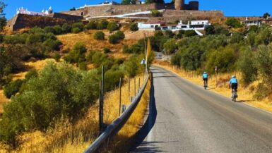 Biking to Monsaraz Portugal