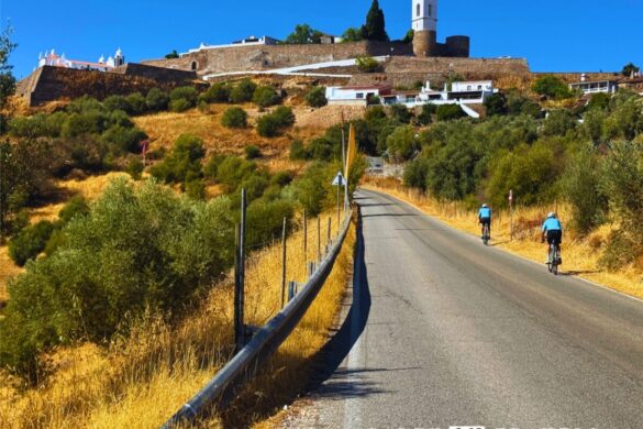 Biking to Monsaraz Portugal