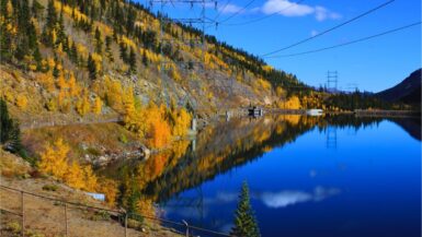 Cabin Creek Hydro Plant Guanella in Autumn