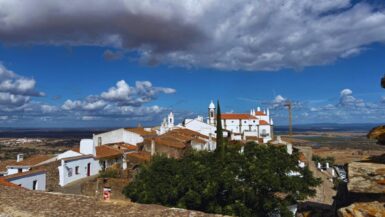 Monsaraz's White-Washed Houses from the Castle