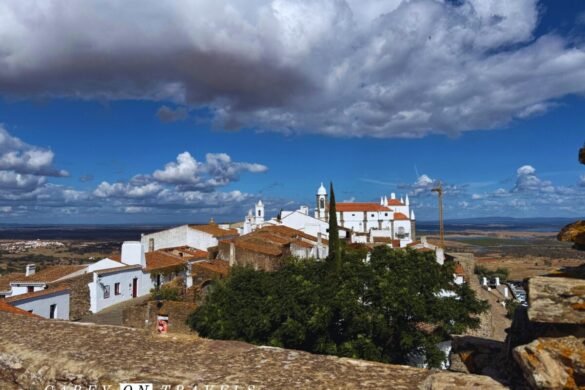 Monsaraz's White-Washed Houses from the Castle